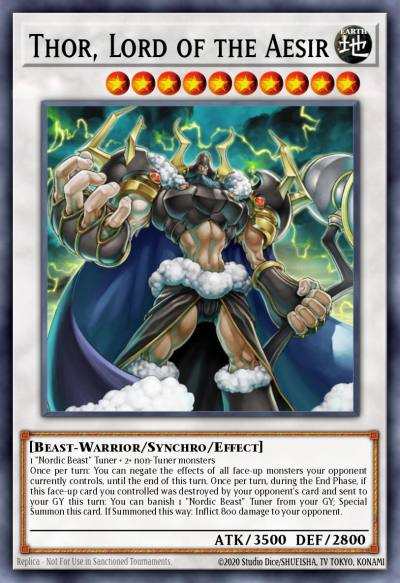 Thor Lord of the Aesir Secret Rare LC5D-EN189 Legendary Collection 5Ds Mega Pack Yugioh card