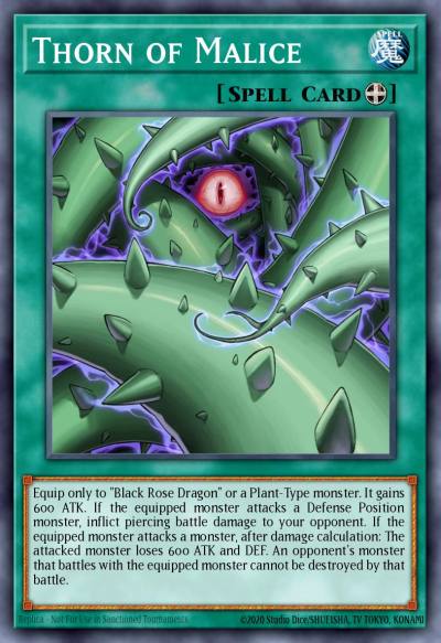 Thorn of Malice Common LC5D-EN103 Legendary Collection 5Ds Mega Pack Yugioh card
