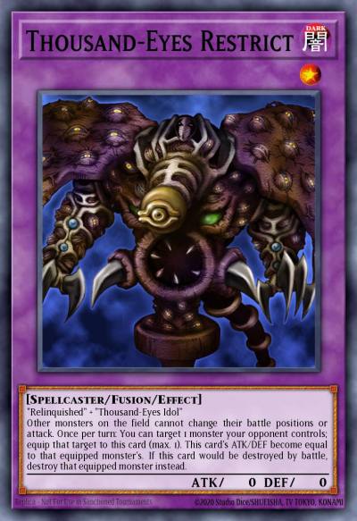 Thousand-Eyes Restrict Ultra Rare DB1-EN195 Dark Beginning 1 Yugioh card