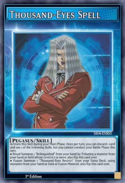 Thousand-Eyes Spell Common SS04-ENS03 Speed Duel Starter Decks Match of the Millennium Yugioh card