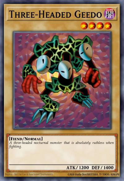 Three-Headed Geedo Common PSV-002 Pharaohs Servant Yugioh card