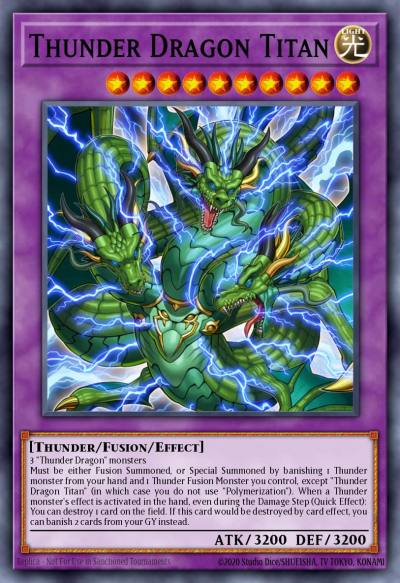 Thunder Dragon Titan Ultra Rare MP19-EN182 2019 Gold Sarcophagus Tin Mega Pack Yugioh card