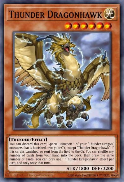 Thunder Dragonhawk Prismatic Secret Rare MP19-EN168 2019 Gold Sarcophagus Tin Mega Pack Yugioh card