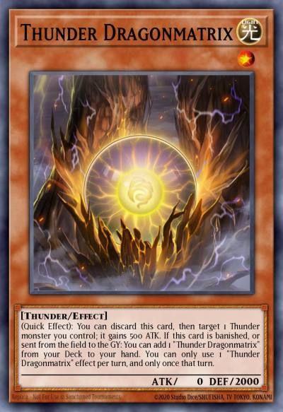 Thunder Dragonmatrix Common MP19-EN166 2019 Gold Sarcophagus Tin Mega Pack Yugioh card