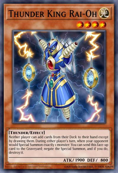 Thunder King Rai-Oh Gold Rare GLD3-EN020 Gold Series 3 Yugioh card