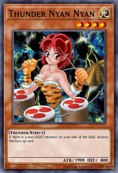Thunder Nyan Nyan Rare DB2-EN169 Dark Beginning 2 Yugioh card