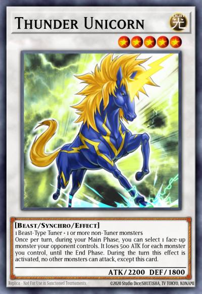 Thunder Unicorn Ultimate Rare DREV-EN040 Duelist Revolution Yugioh card