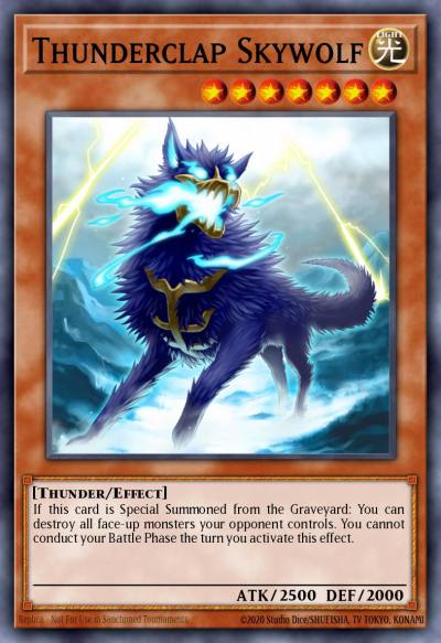 Thunderclap Skywolf Super Rare SECE-EN036 Secrets of Eternity Yugioh card