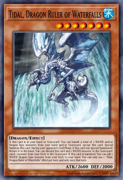Tidal Dragon Ruler of Waterfalls Secret Rare CT10-EN001 2013 Collectible Tins Wave 1 Yugioh card