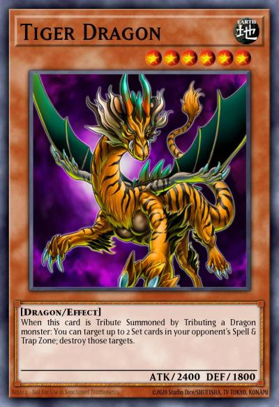 Tiger Dragon Rare CSOC-EN036 Crossroads of Chaos Yugioh card