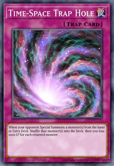 Time-Space Trap Hole Secret Rare MP15-EN119 2015 Mega-Tin Mega Pack Yugioh card