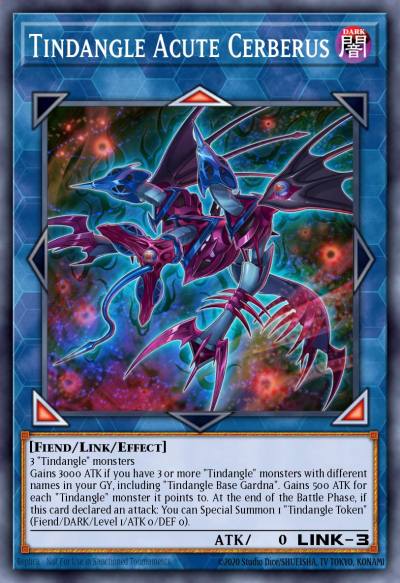 Tindangle Acute Cerberus Common EXFO-EN045 Extreme Force Yugioh card