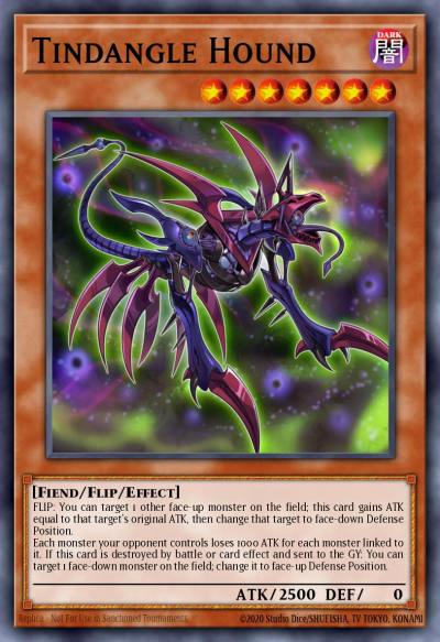 Tindangle Hound Common EXFO-EN011 Extreme Force Yugioh card