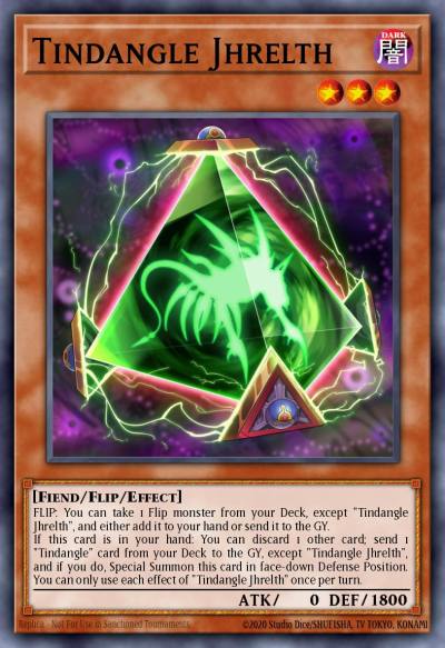 Tindangle Jhrelth Super Rare DAMA-EN095 Dawn of Majesty Yugioh card