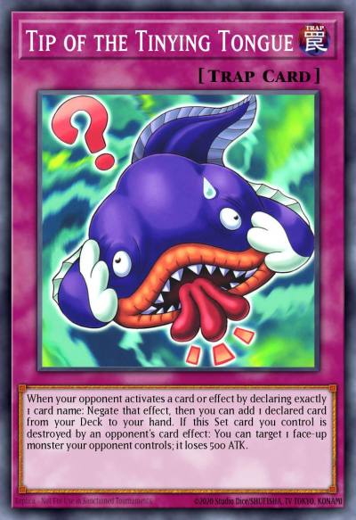 Tip of the Tinying Tongue Common BPRO-EN079 Burst Protocol Yugioh card