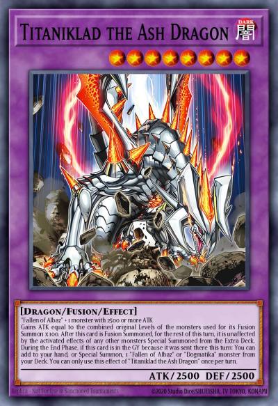 Titaniklad the Ash Dragon Ultra Rare MP21-EN125 2021 Tin of Ancient Battles Yugioh card