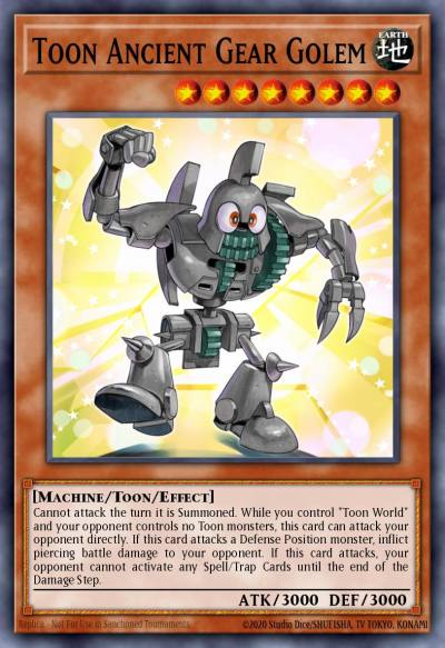 Toon Ancient Gear Golem Super Rare DRL2-EN022 Dragons of Legend 2 Yugioh card