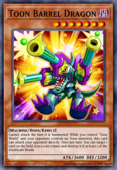Toon Barrel Dragon Rare MP16-EN132 2016 Mega-Tin Mega Pack Yugioh card