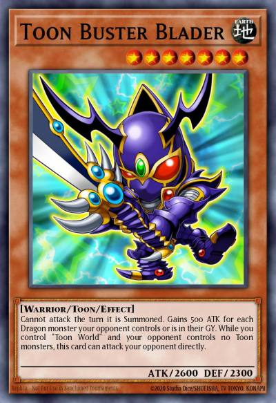 Toon Buster Blader Rare MP16-EN205 2016 Mega-Tin Mega Pack Yugioh card