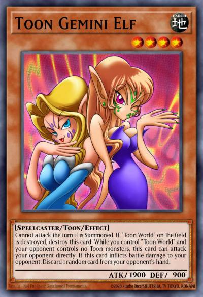 Toon Gemini Elf Common BP02-EN033 Battle Pack 2 War of the Giants Yugioh card