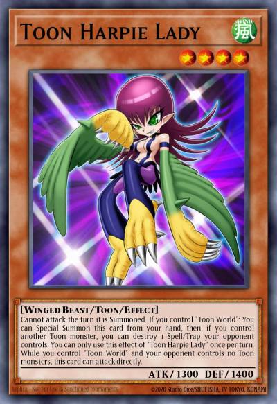 Toon Harpie Lady Ultra Rare BLCR-EN066 Battles of Legend Crystal Revenge Yugioh card