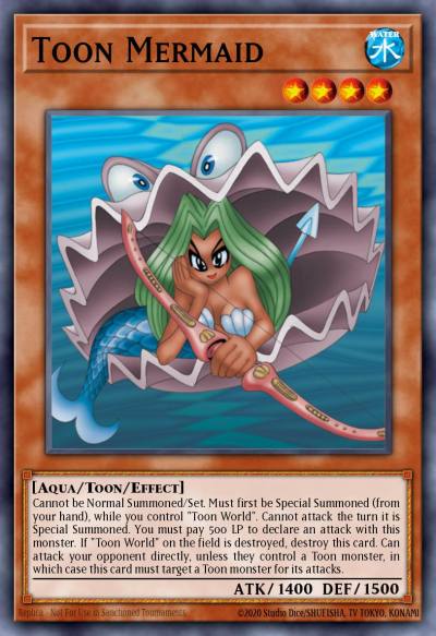 Toon Mermaid Common DB1-EN039 Dark Beginning 1 Yugioh card