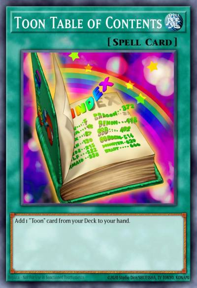 Toon Table of Contents Common DB2-EN121 Dark Beginning 2 Yugioh card