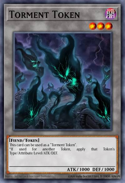 Torment Token Common SR06-ENTKN Structure Deck Lair of Darkness Yugioh card
