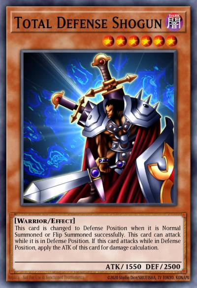 Total Defense Shogun Secret Rare CT1-EN001 Collectible Tins 2004 Yugioh card