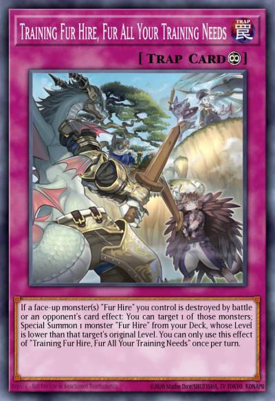 Training Fur Hire Fur All Your Training Needs Common MP19-EN256 2019 Gold Sarcophagus Tin Mega Pack Yugioh card