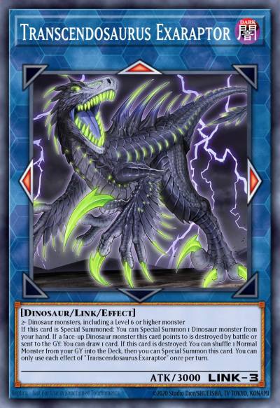 Transcendosaurus Exaraptor Common MP24-EN391 25th Anniversary Tin Dueling Mirrors Yugioh card