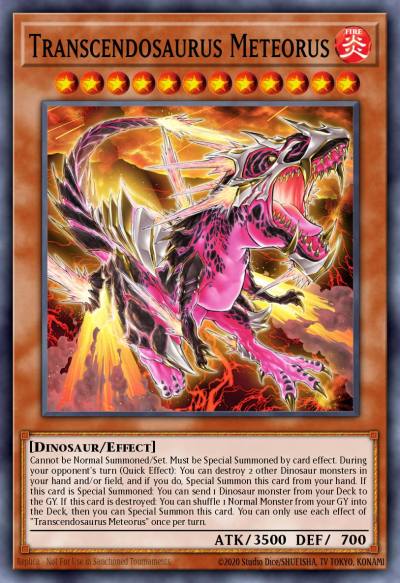 Transcendosaurus Meteorus Ultra Rare MP24-EN296 25th Anniversary Tin Dueling Mirrors Yugioh card