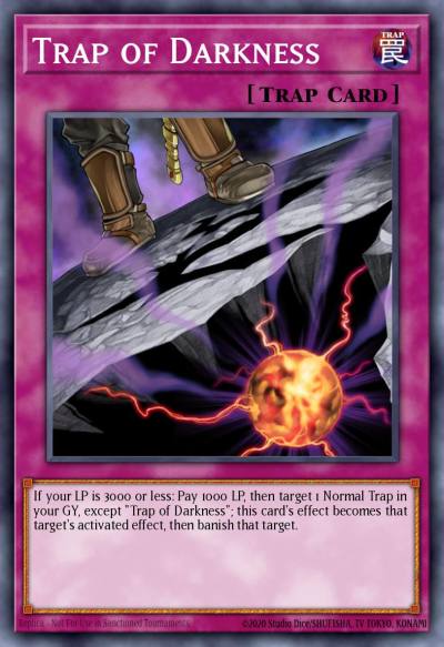 Trap of Darkness Common SR06-EN036 Structure Deck Lair of Darkness Yugioh card