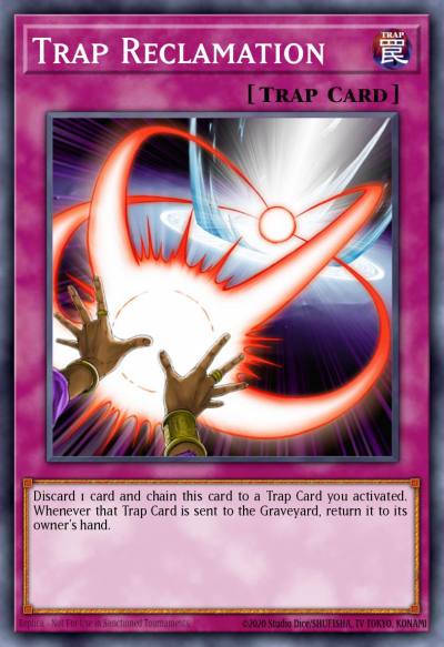 Trap Reclamation Rare TAEV-EN077 Tactical Evolution Yugioh card