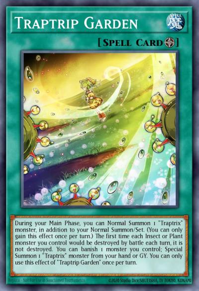 Traptrip Garden Ultra Rare SDBT-EN023 Structure Deck Beware of Traptrix Yugioh card