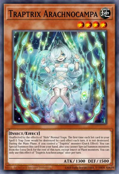 Traptrix Arachnocampa Super Rare SDBT-EN002 Structure Deck Beware of Traptrix Yugioh card