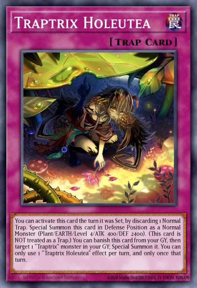 Traptrix Holeutea Super Rare SDBT-EN046 Structure Deck Beware of Traptrix Yugioh card