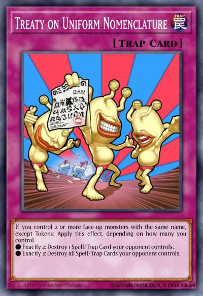 Treaty on Uniform Nomenclature Common GENF-EN073 Generation Force Yugioh card