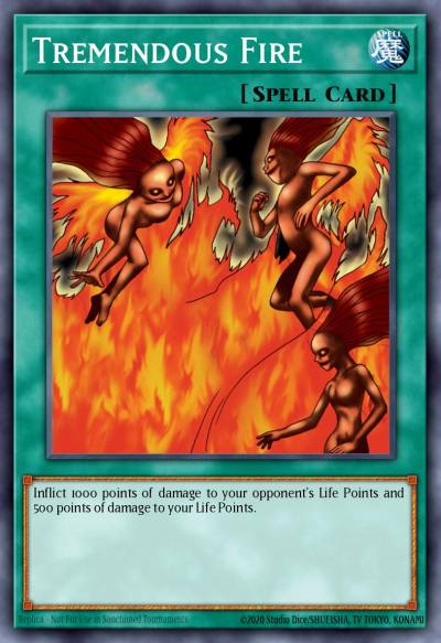 Tremendous Fire Common DB2-EN053 Dark Beginning 2 Yugioh card