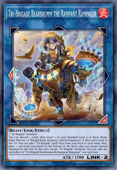 Tri-Brigade Bearbrumm the Rampant Rampager Ultra Rare MP22-EN085 2022 Tin of the Pharaohs Gods Yugioh card