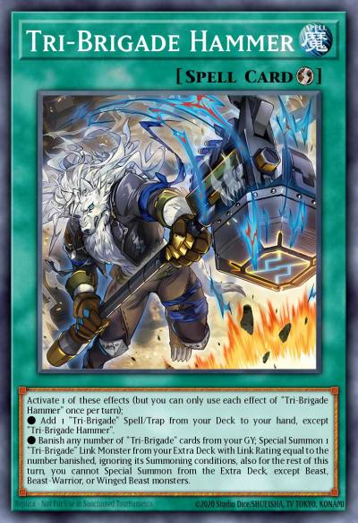 Tri-Brigade Hammer Super Rare DOOD-EN068 Doom of Dimensions Yugioh card