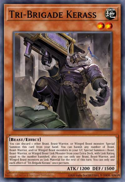 Tri-Brigade Kerass Ultra Rare MP21-EN170 2021 Tin of Ancient Battles Yugioh card