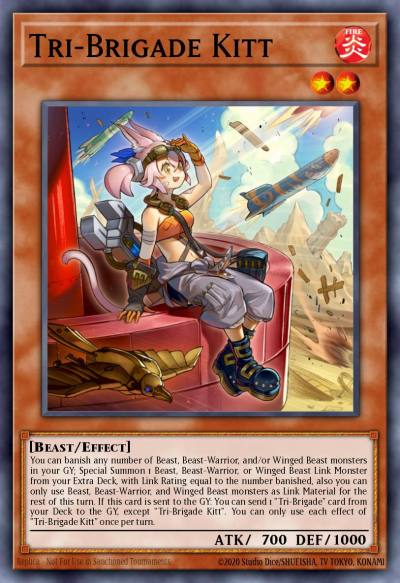 Tri-Brigade Kitt Prismatic Secret Rare MP22-EN006 2022 Tin of the Pharaohs Gods Yugioh card
