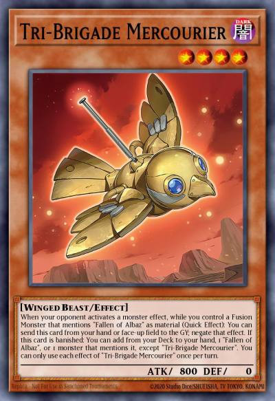 Tri-Brigade Mercourier Secret Rare BLTR-EN107 Battles of Legend Terminal Revenge Yugioh card
