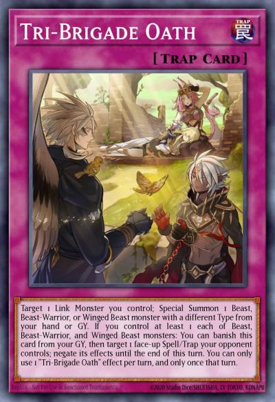Tri-Brigade Oath Common MP21-EN213 2021 Tin of Ancient Battles Yugioh card