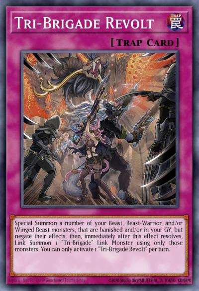 Tri-Brigade Revolt Prismatic Secret Rare MP21-EN212 2021 Tin of Ancient Battles Yugioh card