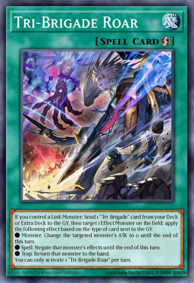 Tri-Brigade Roar Super Rare CYAC-EN053 Cyberstorm Access Yugioh card
