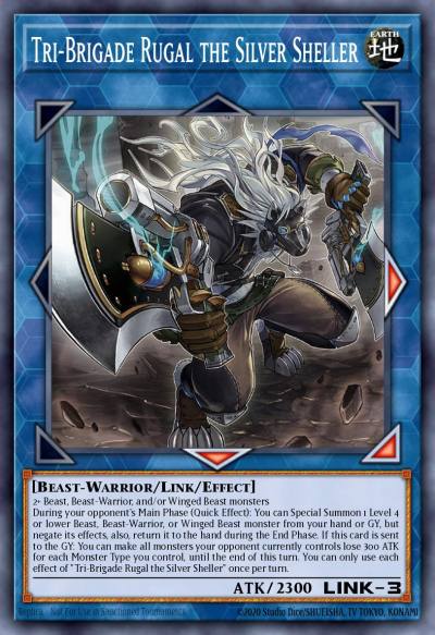 Tri-Brigade Rugal the Silver Sheller Super Rare MP21-EN197 2021 Tin of Ancient Battles Yugioh card