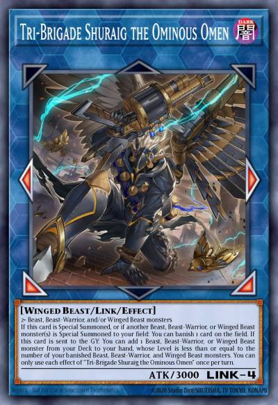 Tri-Brigade Shuraig the Ominous Omen Ultra Rare MP21-EN198 2021 Tin of Ancient Battles Yugioh card