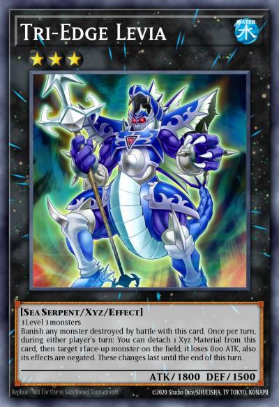 Tri-Edge Levia Shatterfoil Rare BP03-EN132 Battle Pack 3 Monster League Yugioh card